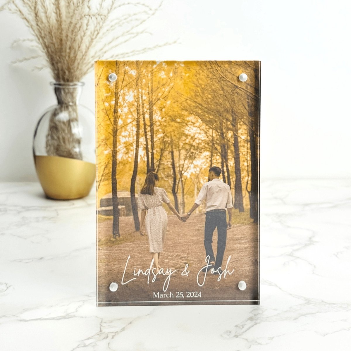 Photo Frame Acrylic Couple's Photo Frame by Groovy Groomsmen Gifts